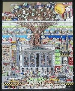 Charles Fazzino Artist 1999 Money Doesn't Grow On Trees EDITION SOLD OUT