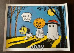 Charles Schulz Peanuts Let's Go Sold Out Poster Charlie Brown & Snoopy Mondo