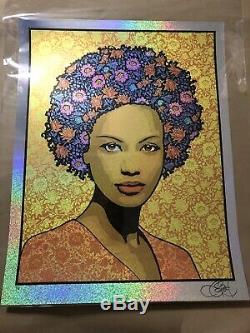 Chuck Sperry ATHENA Screen Print Sparkle Foil #ed 1/10 SOLD OUT SIGNED Mint