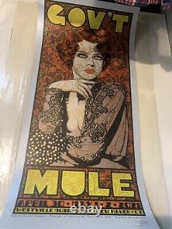 Chuck Sperry Govt Mule Silver Variant Poster Art Print Sold Out Edition Of 25