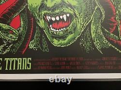 Clash of the titans by Ken Taylor Regular Rare sold out Mondo