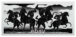 Cleon Peterson THE FOUR HORSEMAN, White variant, Sold Out, Large Signed Print