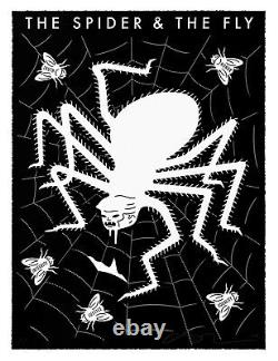 Cleon Peterson The Spider & The Fly BLACK SOLD OUT 24X18 EDITION OF 100
