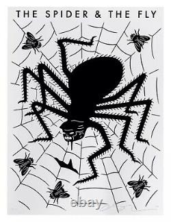 Cleon Peterson The Spider & The Fly WHITE SOLD OUT 24X18 EDITION OF 100