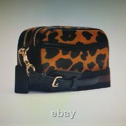Coach JES Crossbody 20 with Leopard Print IM/Lt Saddle Multi NWT $298 SOLD OUT