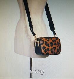 Coach JES Crossbody 20 with Leopard Print IM/Lt Saddle Multi NWT $298 SOLD OUT