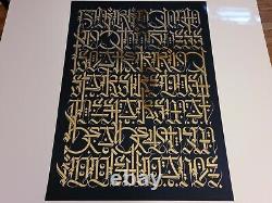 Cryptik Rumi Art Print S/N X/99 Silkscreen Gold Foil COA Sold Out Poster LOOK
