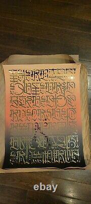 Cryptik Yesterday Screen Print S&N with COA poster SOLD OUT edition of 150 RETNA