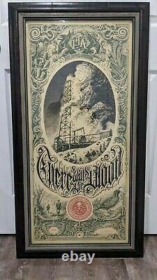 Custom Framed Aaron Horkey There Will Be Blood Variant Mondo print sold out S/N