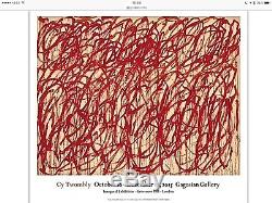 Cy Twombly Bacchus Poster Original Exhibition Print 29 5/8 x 26 3/4 SOLD OUT