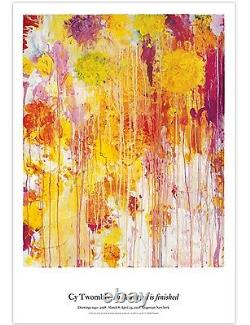 Cy Twombly Original Exhibition Poster #2 Yellows & Oranges 39X27 SOLD OUT
