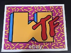 DENIAL Graffiti Street Pop Art Screenprint'WTF' Signed Ltd. Ed. Framed SOLD OUT