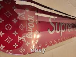 DENIAL Supreme x Louis Vuitton Skate Deck- Pink- Signed AP SOLD OUT 1xRun