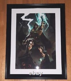 DOCTOR DOOM (DR) SIDESHOW ART PRINT RICHARD LUONG! NEWithFRAMED/SOLD OUT/LIMITED