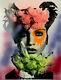 Dain Flower Neck Print Hand Painted 2015 Rare Sold Out Art Basel Not Kaws Banksy
