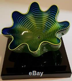 Dale Chihuly Neptune Blue Seafoam 2011 Glass Signed Sold Out Edition