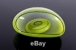 Dale Chihuly Vienna Green Basket, Rare Sold Out Edition