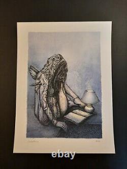 David Welker The Reader Screen Print S/N xx/150 Official Sold Out 14 x 18 withCOA