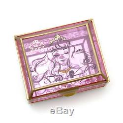 Disney Store Art of Aurora Glass JEWELRY Trinket BOX Sleeping Beauty Sold Out