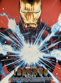 Doaly Art IRON MAN Gold Foil Limited Marvel Print (SOLD OUT) RARE BOTTLENECK