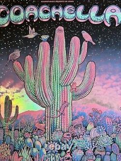 Emek 2022 Coachella Night Foil AP Edition Screen Print Poster Art XX/25 Sold Out