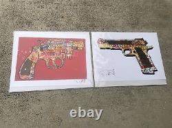 Enjoy Denial Pair Of Gun Prints Open Carry signed 10X14 pop art Sold Out Limited