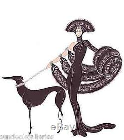 Erte Symphony In Black Sold Out Limited Edition Serigraph