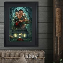 Evil Dead 2 DEAD BY DAWN Art Print Ruiz Burgos xx/200 FRAMED SOLD OUT