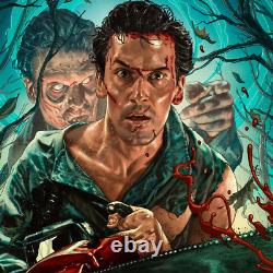 Evil Dead 2 DEAD BY DAWN Art Print Ruiz Burgos xx/200 FRAMED SOLD OUT