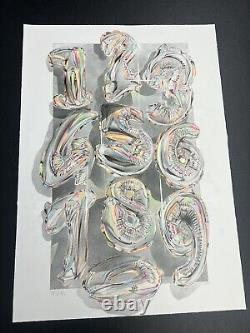 FANAKAPAN Numbers Print Light Edition Hand Signed & Numbered 10/50 Sold Out Rare