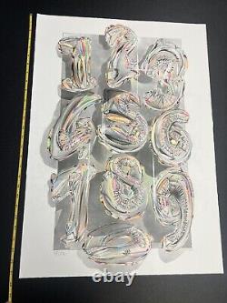 FANAKAPAN Numbers Print Light Edition Hand Signed & Numbered 10/50 Sold Out Rare