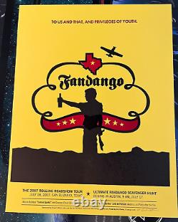 Fandango by Dirk Fowler signed Drafthouse Mondo Movie Sold Out Art Print Poster