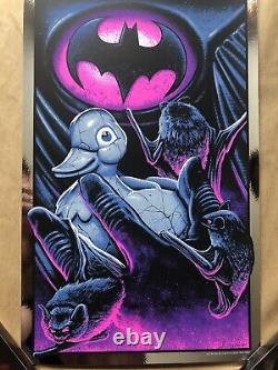 Foil Batman Returns Bruce Wayne Sold out print Steven Holliday Poster Flash