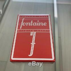 Fontaine Red First Edition Playing Cards Zach Mueller Rare Sold Out New (1 deck)