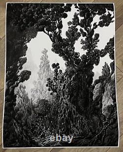 Forest Maze (Black and White), Kilian Eng (24 x 18) SOLD OUT FINE ART PRINT