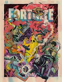 Fortnite Mondo Screen Print by JJ Harrison SOLD OUT Limited xx/265 Epic Games