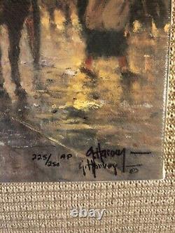 G. Harvey ARTIST PROOF Canvas. FLOWER VENDOR BOSTON SOLD OUT EDITION