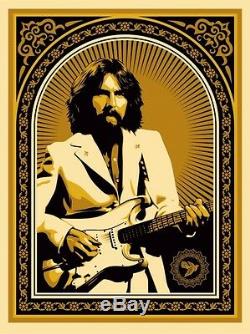 GEORGE HARRISON GOLD BEATLES friendship shepard fairey obey giant SOLD OUT