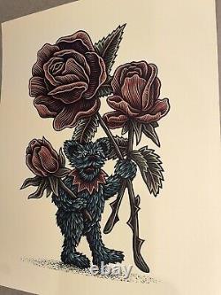 GRATEFUL DEAD Julia's Flowers -SOLD OUT PRINT (by Luke Martin) BNG NYC