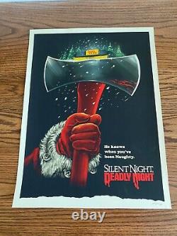 Ghoulish Gary Silent Night Deadly Night SIGNED Sold Out Print Nt Mondo