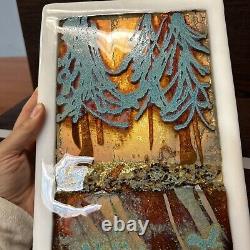 Golden Woods Series Glass Art LIMITED EDITION SIGNED BY ARTIST SOLD OUT ONLINE