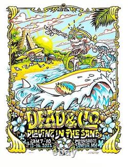 Grateful Dead And Company Playing In The Sand 2022 AJ Masthay SOLD OUT LE xx/150