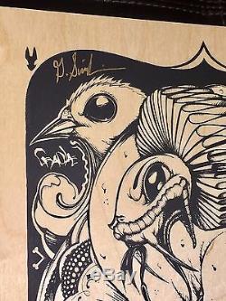 Greg Simkins & Deph S/n Screen Print On Wood Graffiti Art #20/50 Sold Out 2010