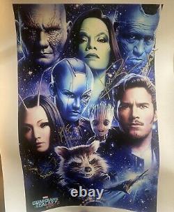 Guardians Of The Galaxy Autographed Sold Out Sideshow Fine Art Print #263 Of 400