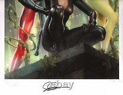 HAND SIGNED Alex Garner SOLD OUT Batman Sideshow Art Print Catwoman Harley Quinn