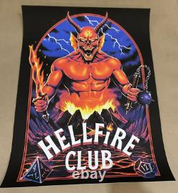 HELLFIRE CLUB (STRANGER THINGS) SOLD OUT PRINT (by Tom Walker) BNG NYC