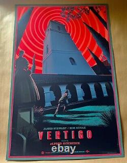 HITCHCOCK'S VERTIGO 2014 LAURENT DURIEUX S/N Screen Print Poster Mondo SOLD OUT