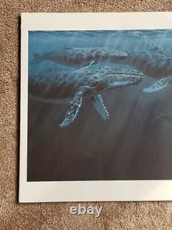 HUMPBACKS UNDERWATER ED TUSSEY WHALES Limited Edition Art Print Signed SOLD OUT