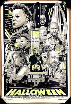 Halloween Gid Variant Screen Print By Tyler Stout #209/280 Mondo Sold Out