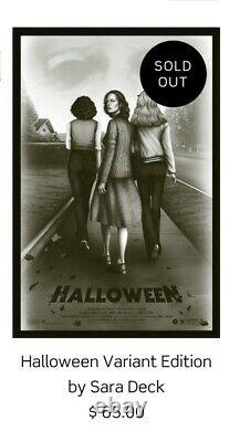 Halloween Variant Edition Poster by Sara Deck Sold Out! In hand! X of 90